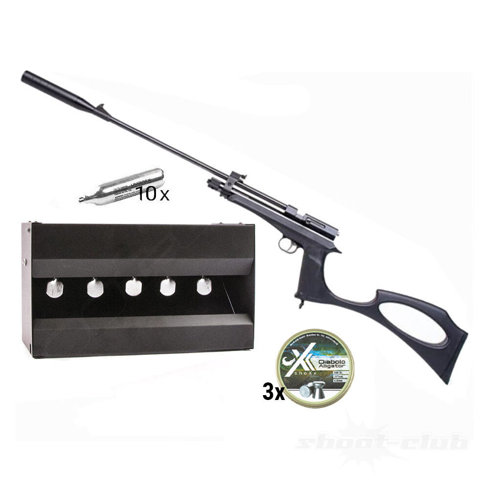 Pistolenkoffer schwarz mit 2 Verschlüssen 35,7 x 25,3 x 7,5 cm.  Luftgewehr-Shop - Luftgewehre, Schreckschusswaffen, CO2 Waffen,  Luftpistolen kaufen