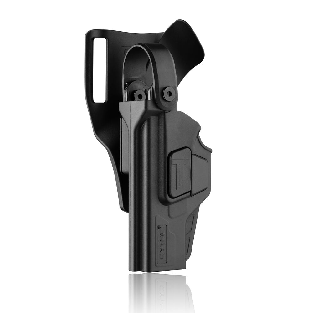 black RH Holster fits Most 9mm/40mm/45 double stack 